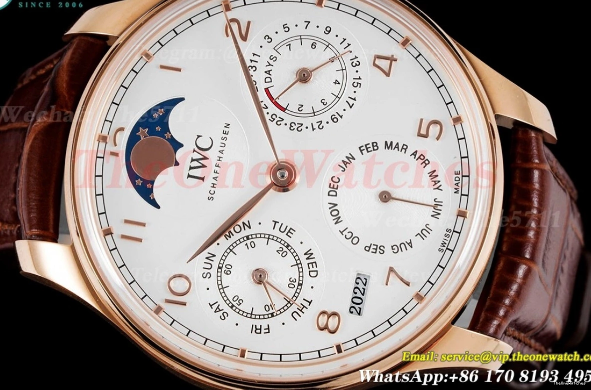 RG Dial Calendar Perpetual LE Portugieser 5033 42mm White APSF A52010 0125